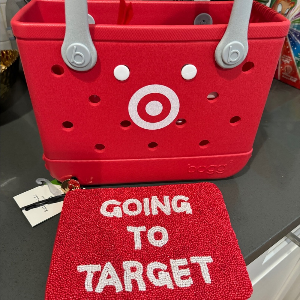 Target Mini Bogg and Kate Spade Clutch